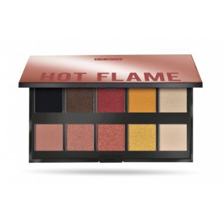 PUPA Milano Make Up Stories Palette 002 Hot Flame ombre à paupière Mat, Métallique, Satin