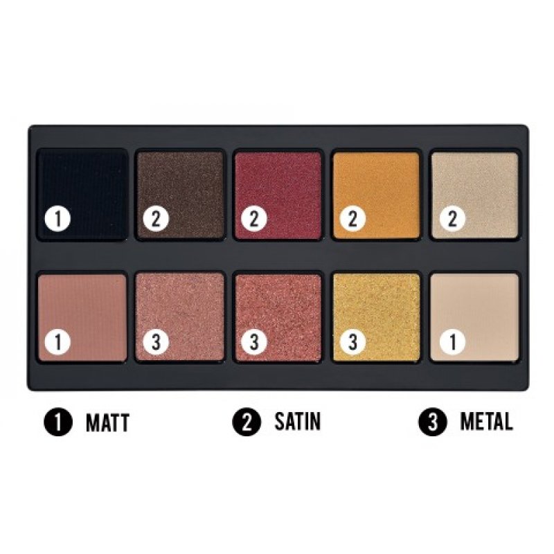 Pupa Milano Make Up Stories Eyeshadow Palette 002 Hot Flame 18g
