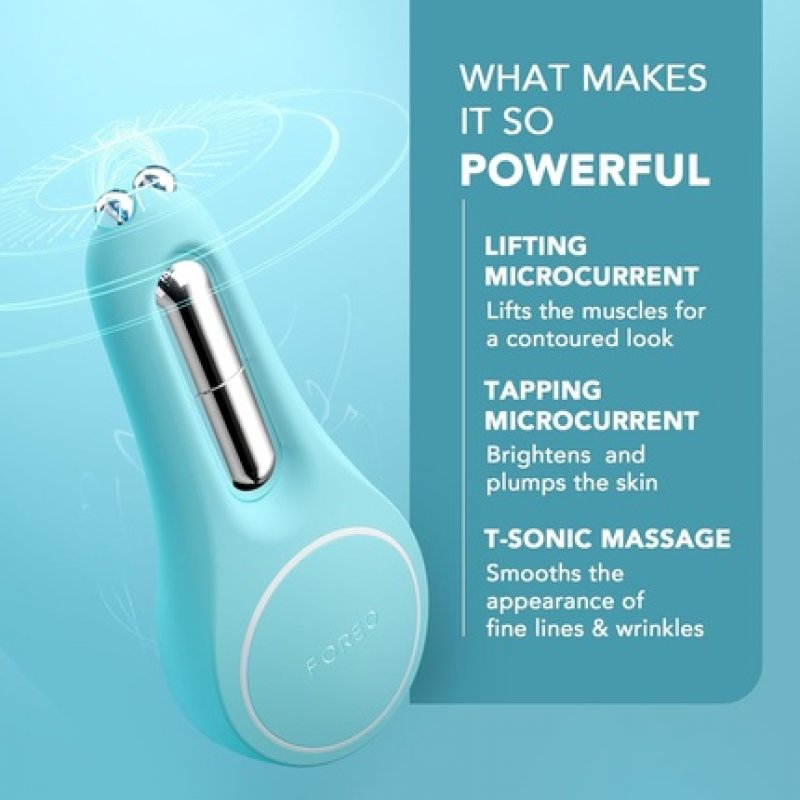 FOREO Bear 2 Eyes & Lips Microcurrent Line Smoothing Instant Face Lift Eye Care Device Brow Lift Dark Circles Under Eye