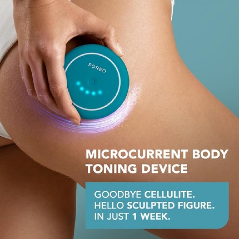 FOREO BEAR 2 Body Anti Cellulite Microcurrent Massage Device - Dermaroller & Lymphatic Drainage - Tightens & Contours -
