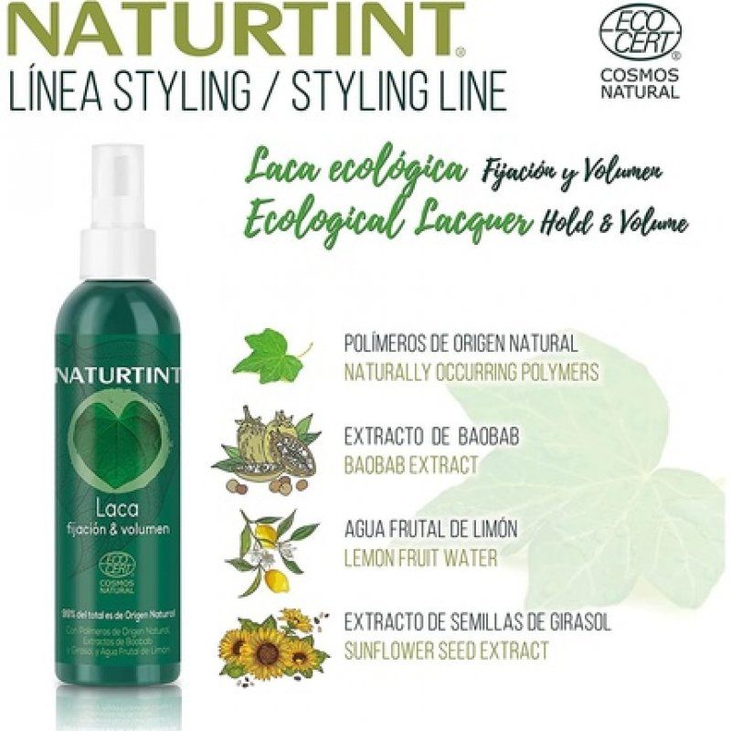 Naturtint Fixative Spray More Volume and Shine with Baobab Extract 175ml