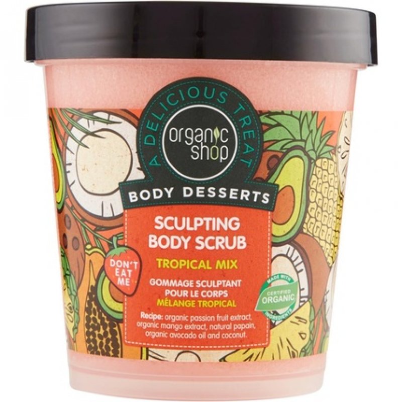 Organic Shop Body Desserts Tropical Mix Sculpting Body Scrub 450ml