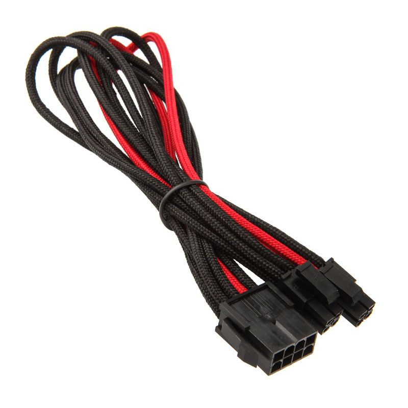Silverstone EPS 8-Pin zu EPS/ATX 4+4-Pin Kabel, 300mm - noir/
