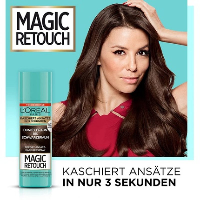 L'Oréal Paris Magic Retouch Root Concealer Spray for Seamless and Natural Blending 75ml Dark Brown to Black Brown