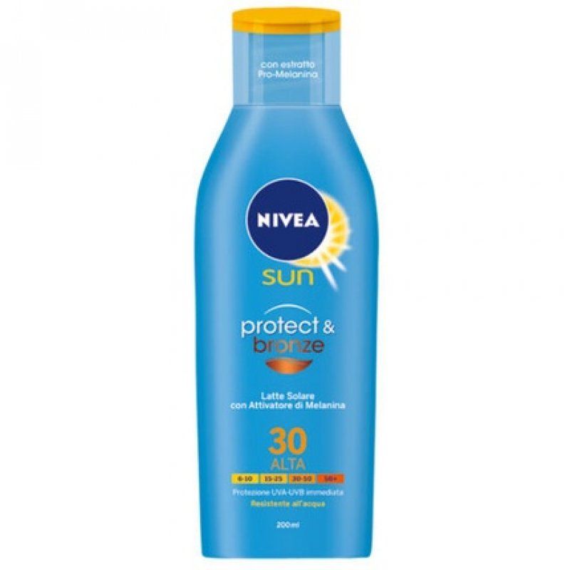 Nivea Sun Milk Solar Protect Bronze Moisturizing Protection SPF30 High 200ml