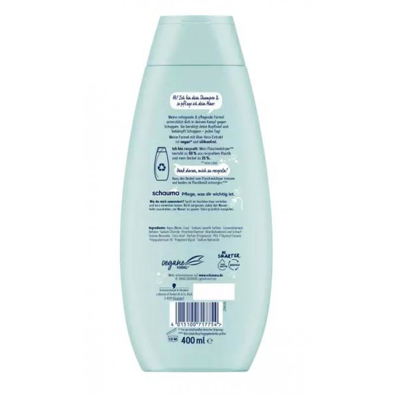 Schwarzkopf Schauma 4015100717754 shampooing 400 ml Shampoing Femmes