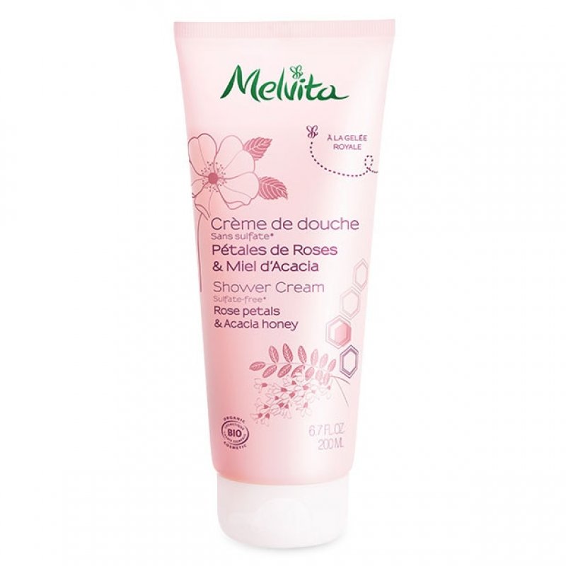 Melvita Organic Rose and Acacia Honey Shower Gel 200ml