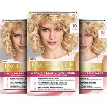 L'Oréal Paris Excellence Cream Permanent Hair Colour 10 Light Blonde 268g