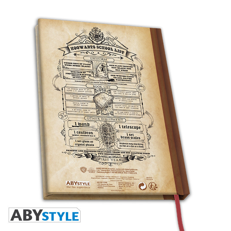 HARRY POTTER - Notebook A5 - Hogwarts School