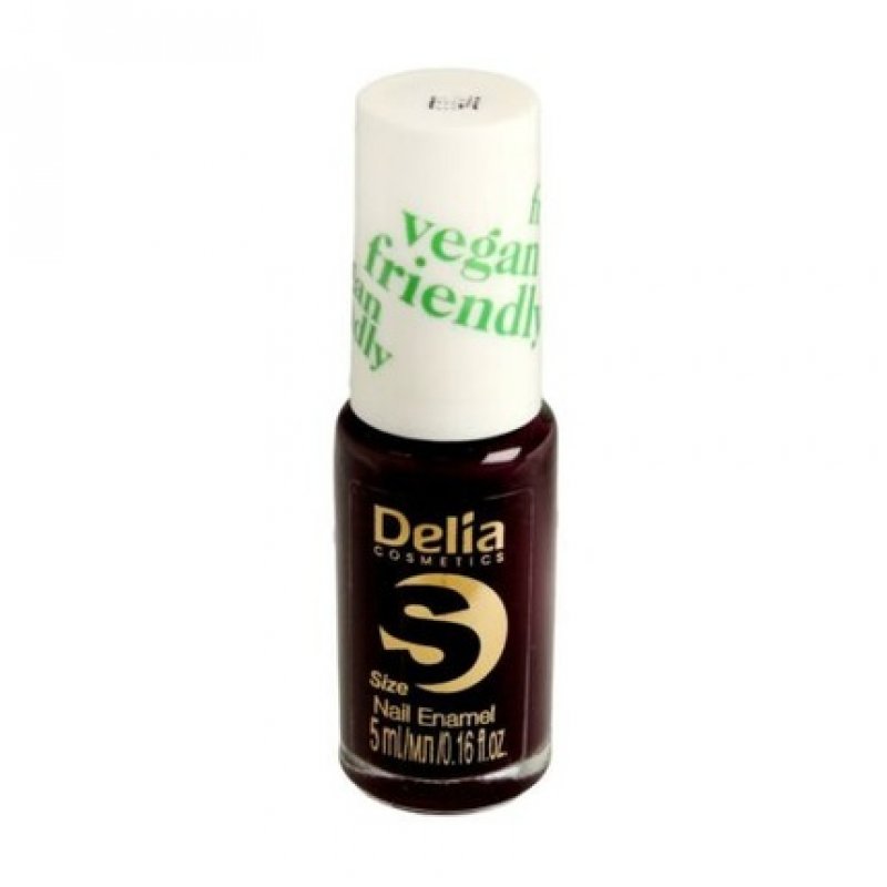 Delia Cosmetics Vegan Friendly Nail Polish Size S No. 225 Black Berry 5ml