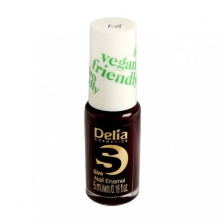Delia Cosmetics Vegan Friendly Nail Polish Size S No. 225 Black Berry 5ml