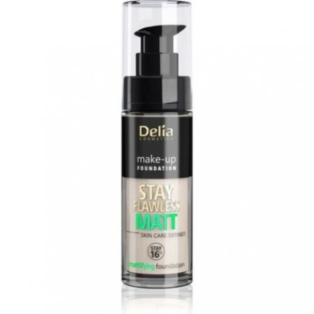 Delia Cosmetics Stay Flawless Mattifying Foundation 16H No. 403 Vanilla 30ml