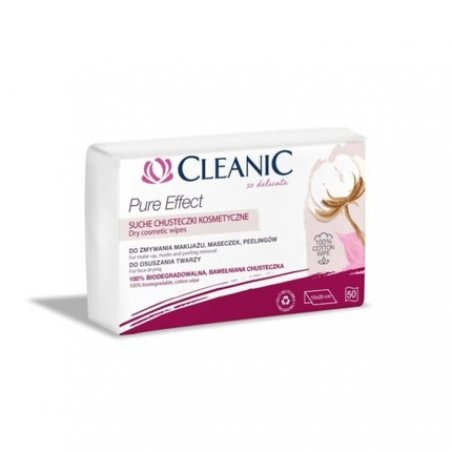 Cleanic Pure Effect Cosmetic Dry Wipes 50pcs