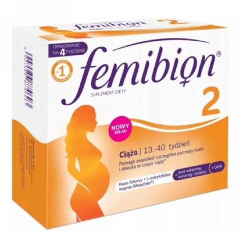 Femibion Natal 2 Pregnancy 28 Tablets 28 Capsules for 4 Weeks Folic Acid