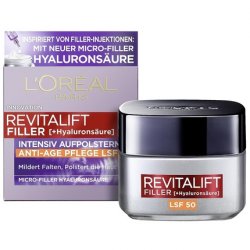 L'Oréal Paris Hyaluron Day Cream with SPF 50 Anti-Aging Facial Care with Micro-Filler Hyaluronic Acid for Moisture and