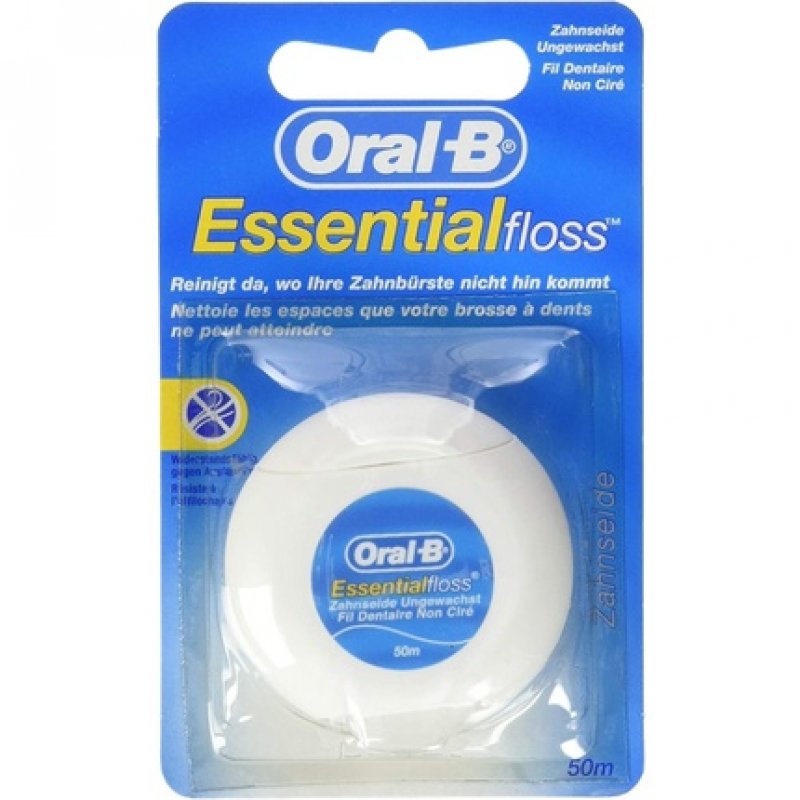 Oral B Essential Floss Unwaxed 50m