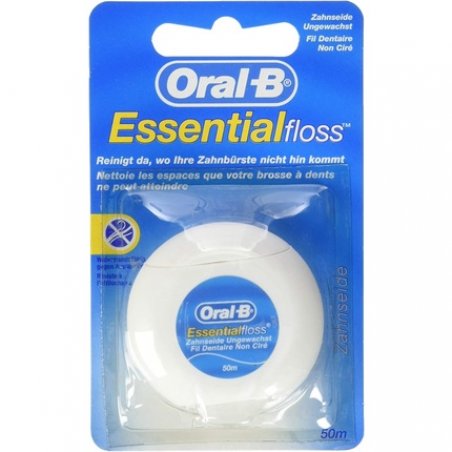 Oral B Essential Floss Unwaxed 50m