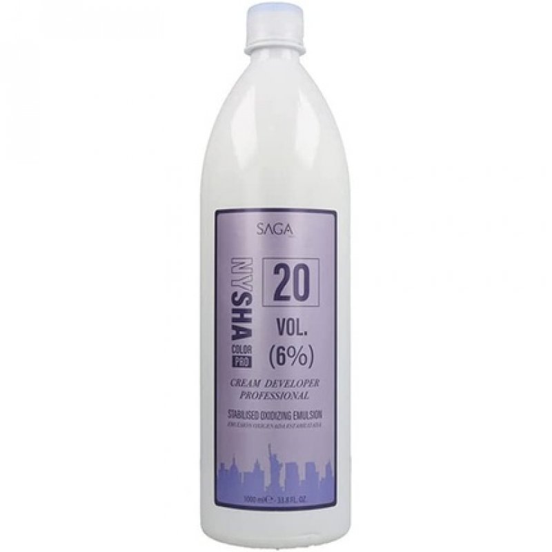 Saga Nysha Hair Oxidant Color Pro 6% 20 Vol 1000ml