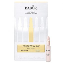 BABOR Perfect Glow Face Serum Ampoules with Glow Pigments for Radiant Skin 7 x 2ml