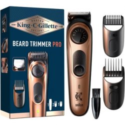 King C. Gillette Pro Electric Beard Trimmer for Men with Precision Wheel for 40 Beard Lengths - Washable - Lifelong