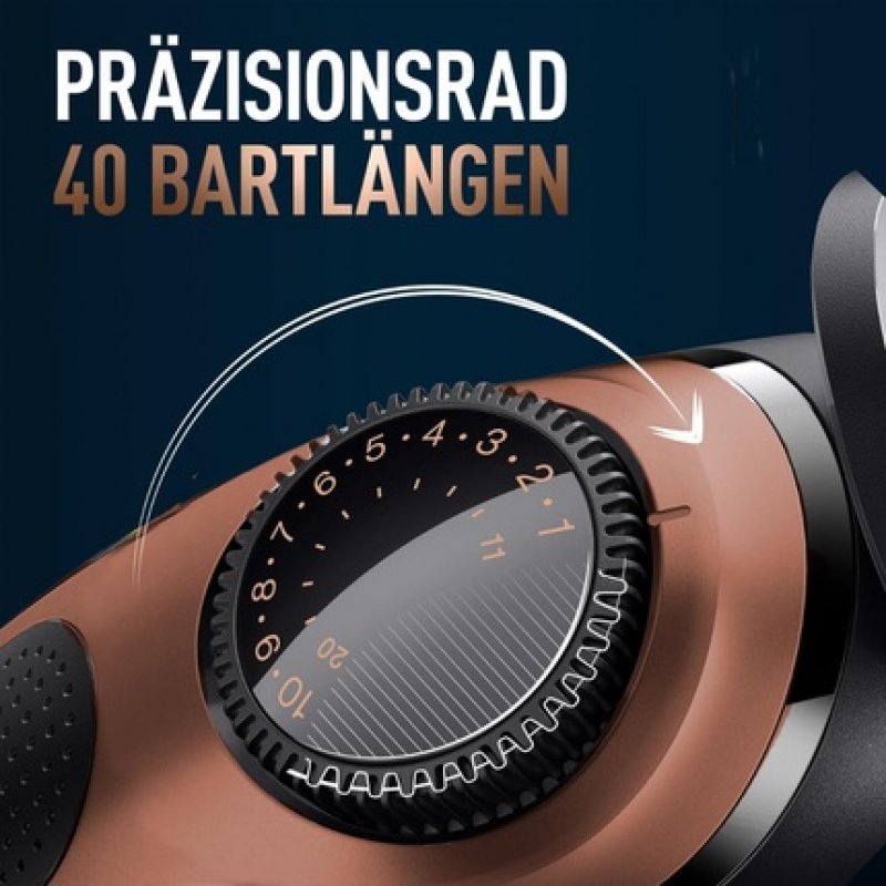 King C. Gillette Pro Electric Beard Trimmer for Men with Precision Wheel for 40 Beard Lengths - Washable - Lifelong