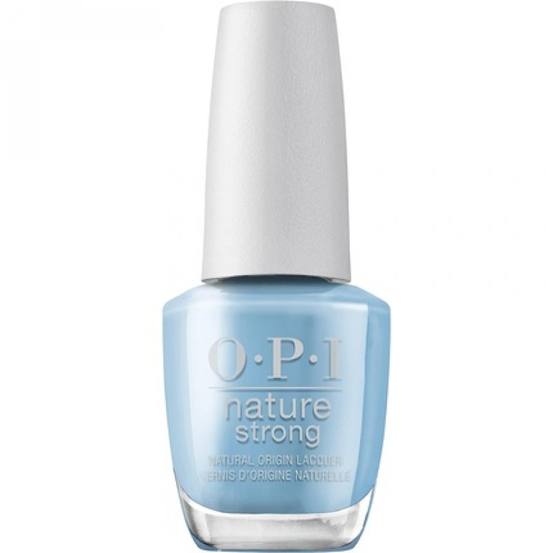 OPI Nature Strong Nail Polish Quick Dry Vegan Nail Varnish With Long-Lasting Results Light Shades Big Bluetiful Planet