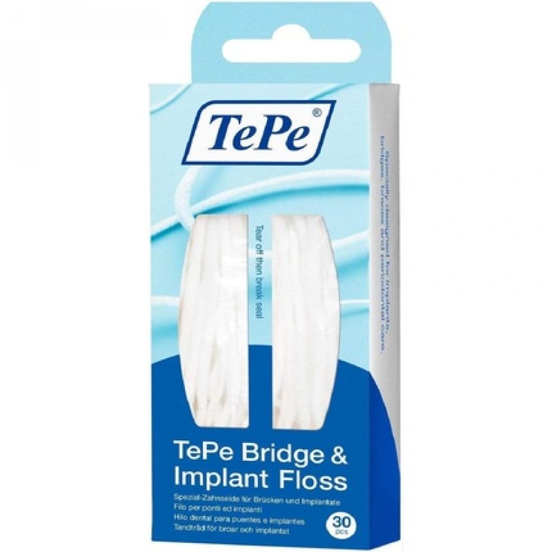 TePe Bridge & Implant Floss 30 Pieces
