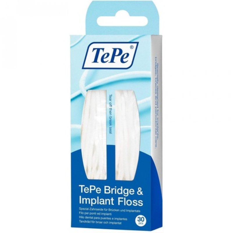 TePe Bridge & Implant Floss 30 Pieces