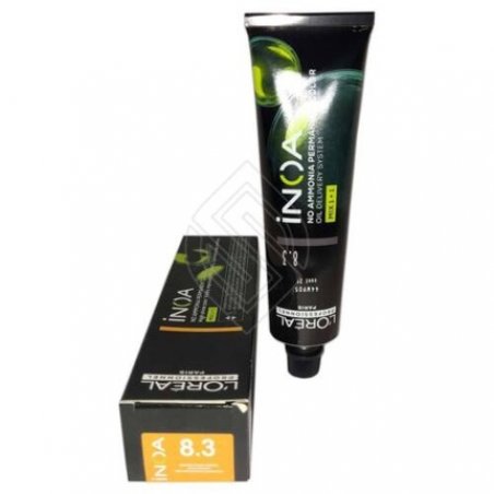 Loreal Inoa No Ammonia Permanent Hair Color Original 8.3/8G 2oz