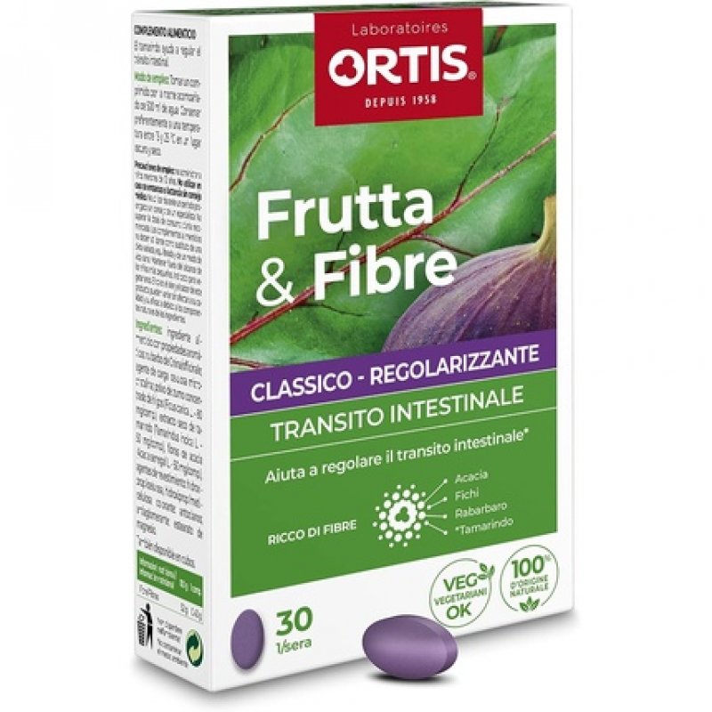 Ortis Frutta&Fibre Classic Intestinal Transit Supplement 30 Tablets