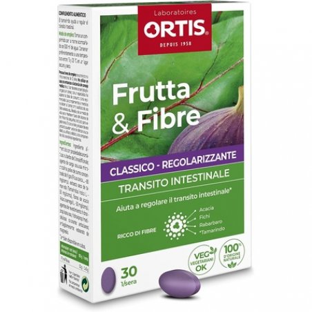 Ortis Frutta&Fibre Classic Intestinal Transit Supplement 30 Tablets