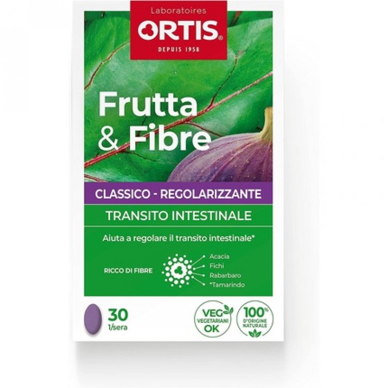 Ortis Frutta&Fibre Classic Intestinal Transit Supplement 30 Tablets