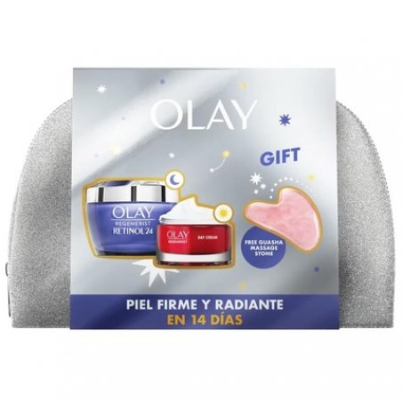 Olay Gift Set with Retinol24 Night Cream and Regenerist Day Cream Travel Size for Soft and Radiant Skin with