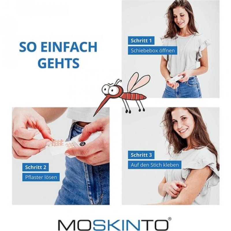 Moskinto Plaster Anti-Itch Relief for Mosquito Bites and Insect Bites/Stings