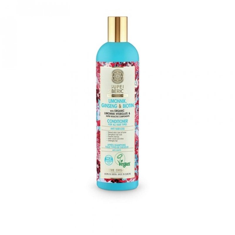 Super Siberica Limonnik Ginseng Biotin Conditioner for All Hair Types 400ml