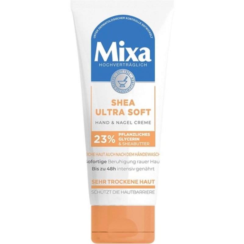Mixa Shea Ultra Soft Hand & Nail Cream Nourishing Hand Balm with Glycerine and Shea Butter 100ml