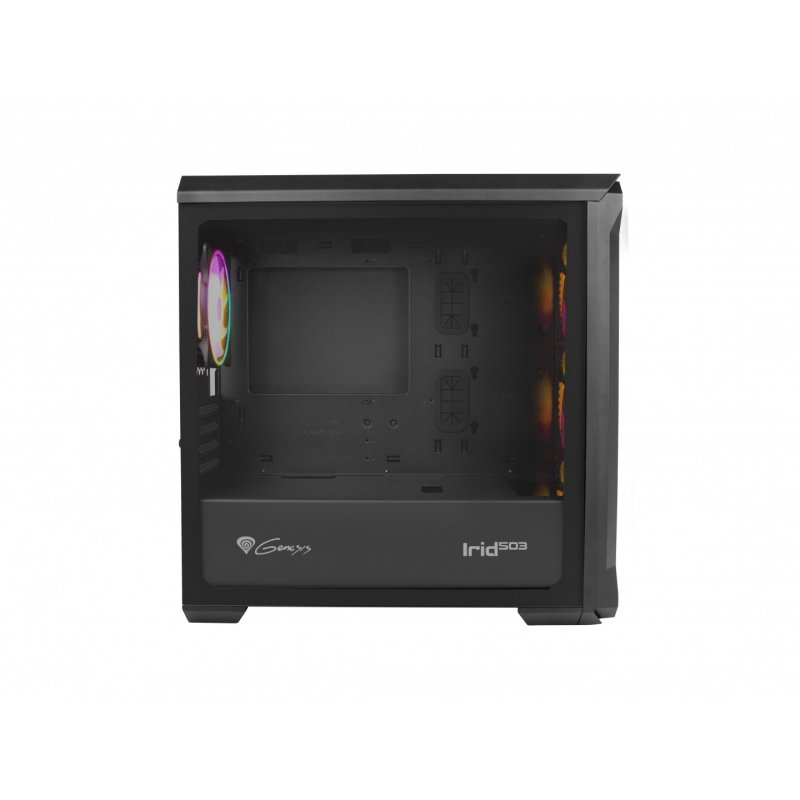GENESIS Irid 503 ARGB Micro Tower Black, Transparent