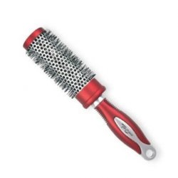 Top Choice Exclusive Hair Brush Size M Round Silver/Burgundy