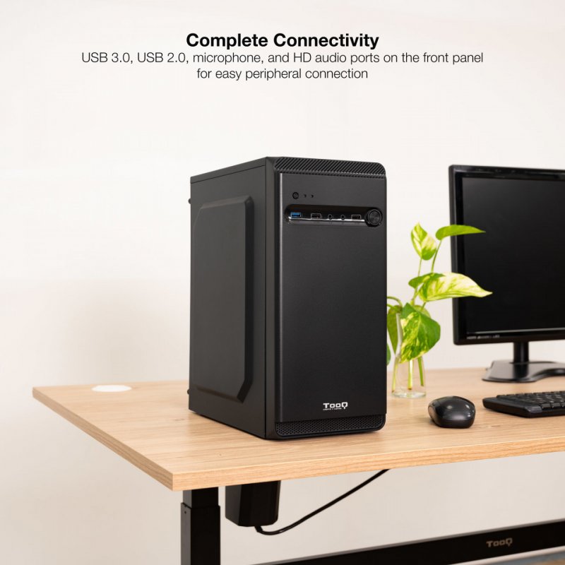 TooQ TQC-4702U3C-B computer case Mini Tower Black