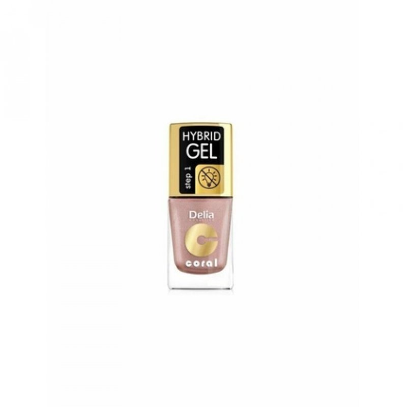 Delia Cosmetics Coral Hybrid Gel Nail Polish No. 42 Nude 11ml