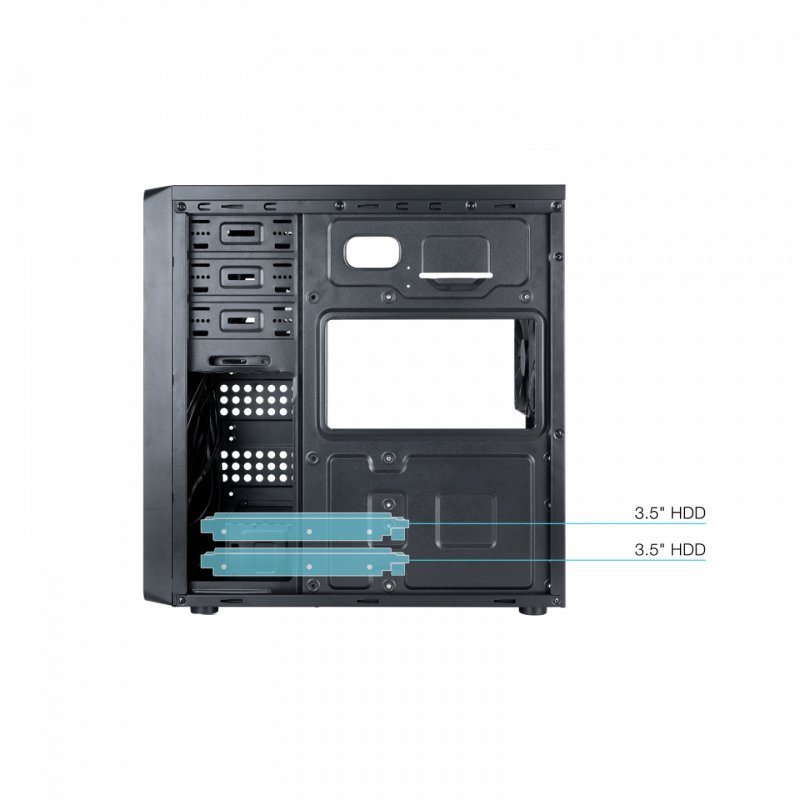 CAJA SEMITORRE ATX TQC-5701U3C-B USB3.0