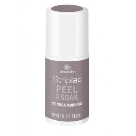 alessandro Striplac Peel or Soak Yoga Morning nail gel coat 8 ml Grey