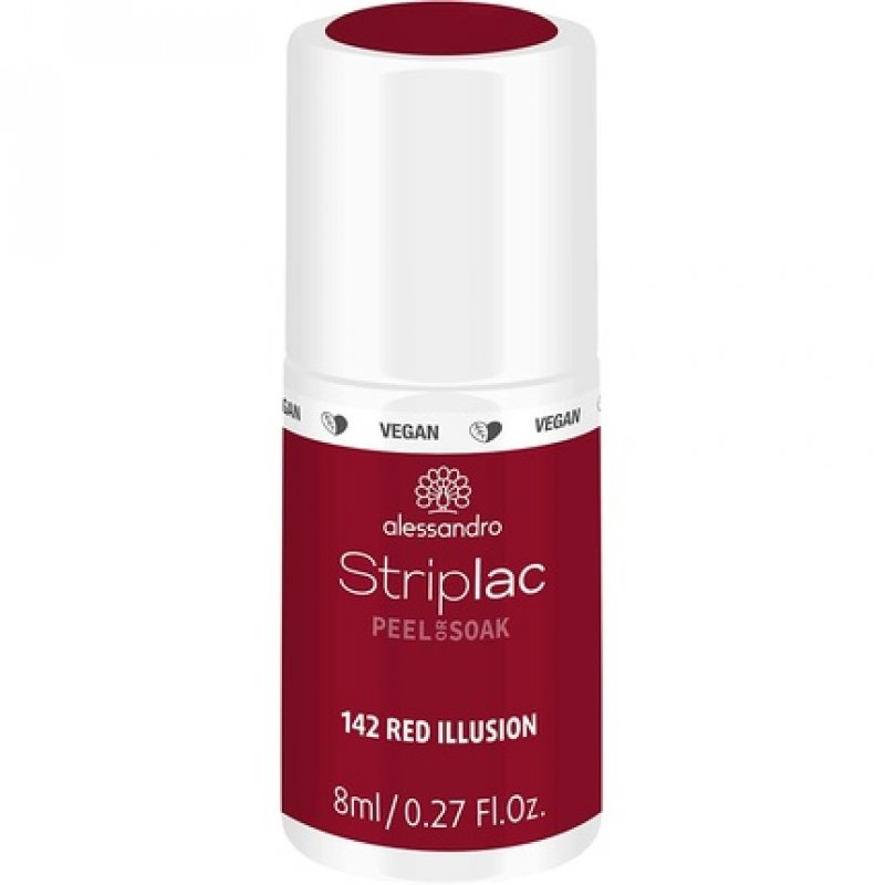 alessandro Striplac Peel or Soak Vegan LED Nail Polish in Rich Red 8ml