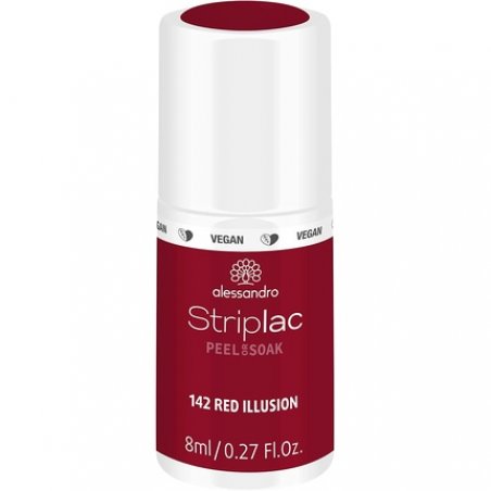 alessandro Striplac Peel or Soak Vegan LED Nail Polish in Rich Red 8ml