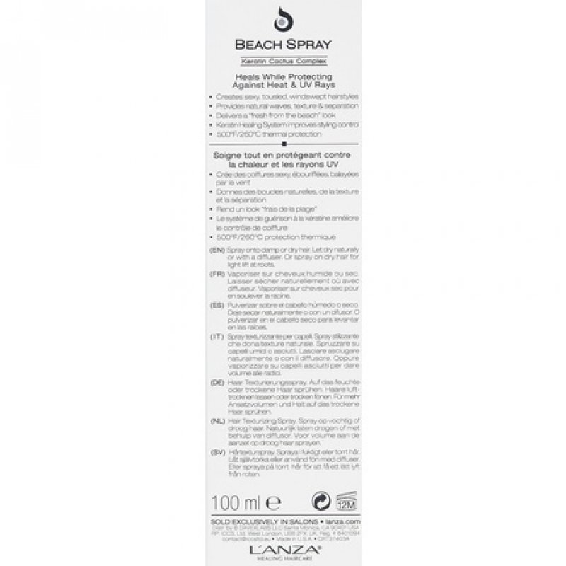 L'ANZA Healing Style Beach Spray with Medium Hold Effect 3.4 Fl Oz