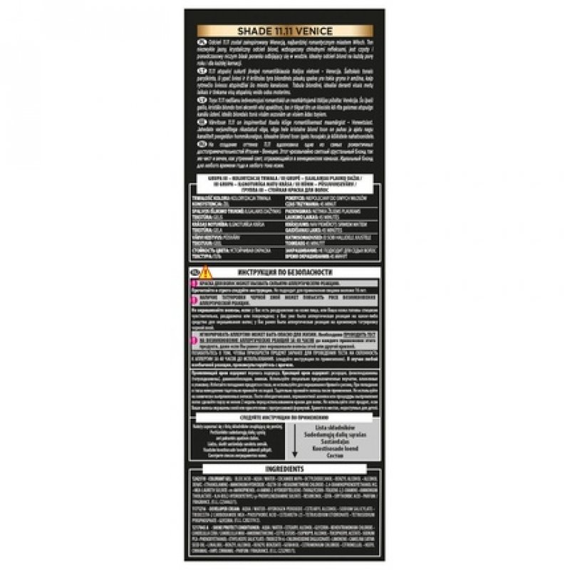 L'Oréal Paris Preference 11.11 Venice Hair Color Very Light Cold Crystal Blonde 243g