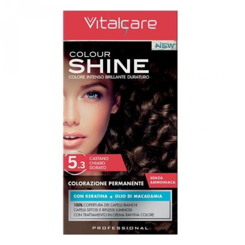 Vitalcare Color Shine Cream without Ammonia with Keratin 5.3 Light Golden Brown