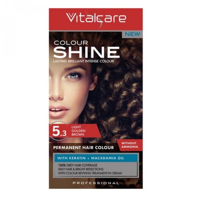 Vitalcare Color Shine Cream without Ammonia with Keratin 5.3 Light Golden Brown