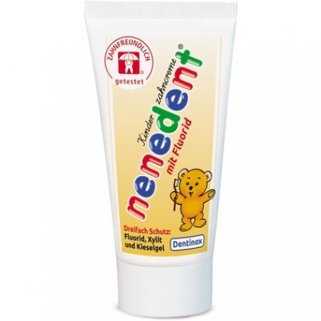 Nenedent Children's Toothpaste with Xylitol, Fluoride, and Silica Gel 50ml
