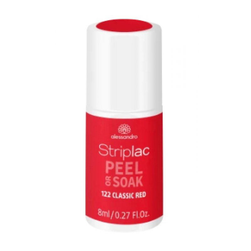 alessandro Striplac Peel or Soak Classic Red vernis à ongles avec gel 8 ml Rouge